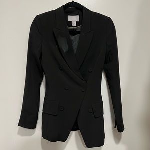 HM double breasted black blazer